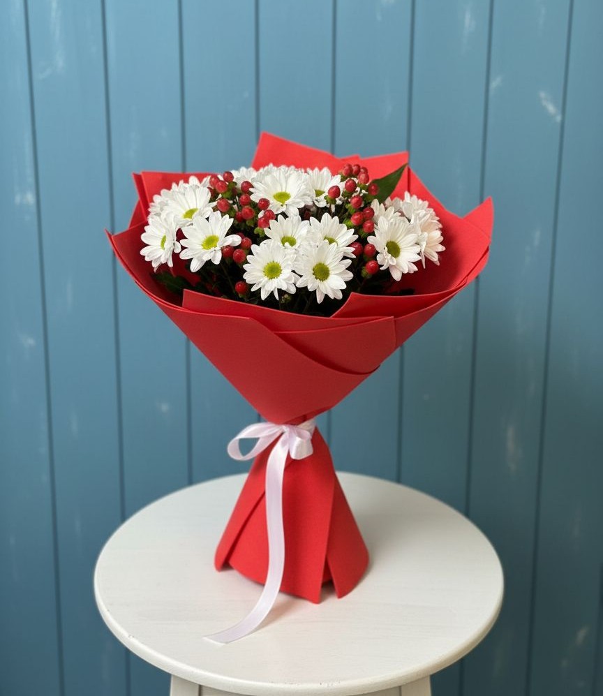 Букет цветов из: Хризантемы в Красночервонном
