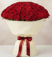 Букет 101 Красная роза Милано в Красночервонном