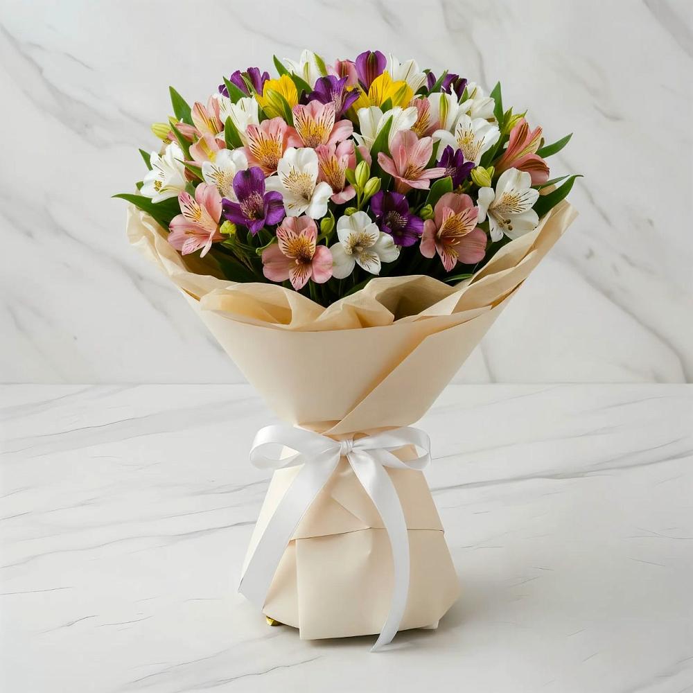 Букет цветов из: Альстромерии в Красночервонном