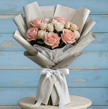 Букет цветов из:  Розы #REPLACE_PRED# Красночервонном