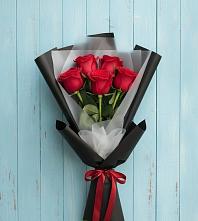 Букет цветов из:  Розы #REPLACE_PRED# Красночервонном