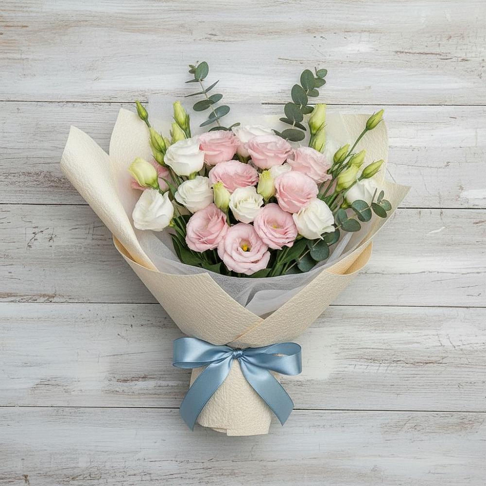 Букет цветов из: Лизиантусы в Красночервонном